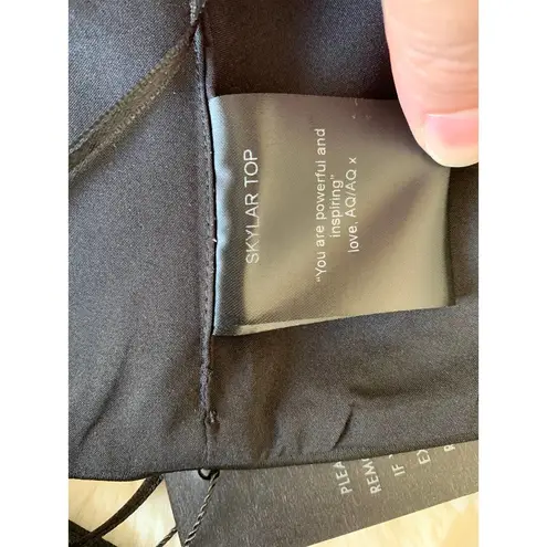 AQ/AQ NWT Skylar Crop Top in Black