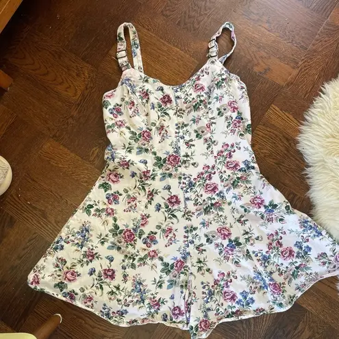 90s Zanoni by Jalate romper culottes jumper floral romper Size M
