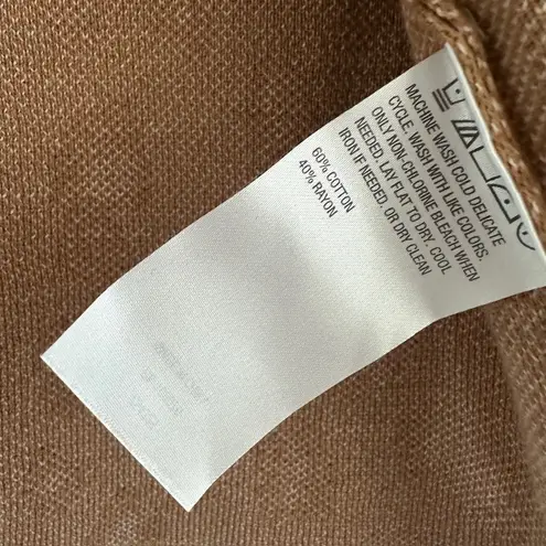 G by Giuliana Jacquard Duster Cardigan Animal Print Tan Size Small