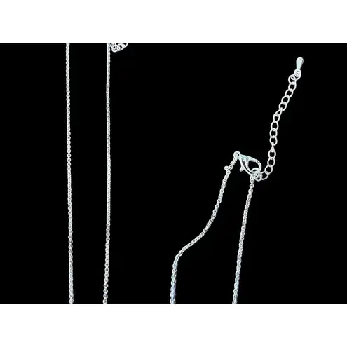 Snowflake Necklace Earrings Set 16" Chain New Reversible Festive Winter… Gold