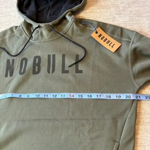 Nobull NWT Olive Green Hoodie Sweatshirt XS Just The Horns Logo