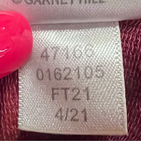 Garnet Hill Mock Neck Sleeveless A-Line Split Hem Stripe Tunic Top Size Medium