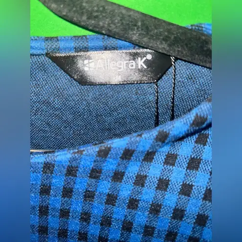 Allegra K NWT Blue Checkered Women's Dress size Medium