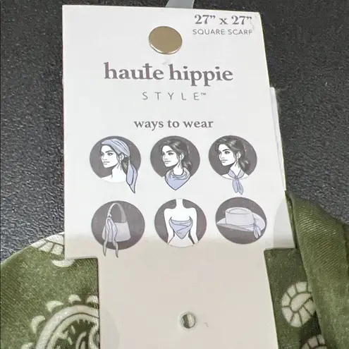 Haute Hippie  | Olive Paisley Scarf