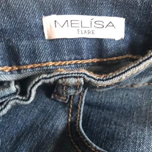 Sofia Vergara Sofia Jeans By  Sz 16 Button Fly MELISSA High Rise Flare Med Wash