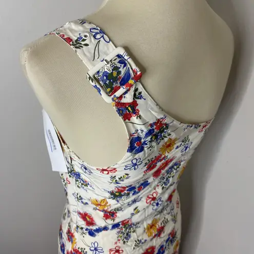 HVN Tender Loving Care Elena One Shoulder Dress Flower Bunch Sz 6