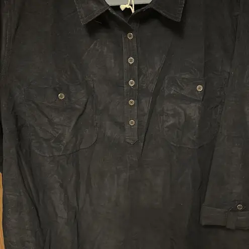 FatFace NWT UK Amelie Corded Black 3/4 Sleeved Knee Length Dress