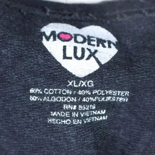 Modern Lux New York Broadway Shows Graphic Crop Top XL JRS 3/4 Sleeve Fashion Week Collage