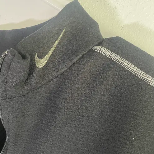 Nike Quarter Zip Black Long Sleeve Size XXL