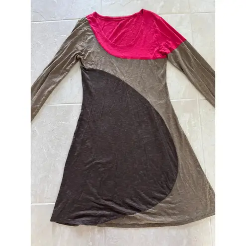 Horny Toad Dress Womens Medium Long Sleeve Sporty Minimalist Stretch Knit Active