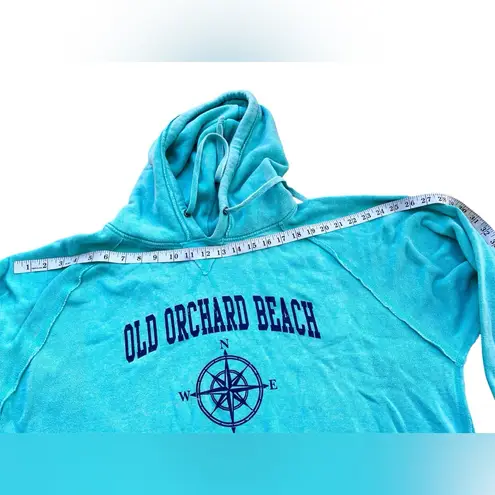 Old Orchard Beach Maine Hoodie Light Blue Size XL Nautical Coastal