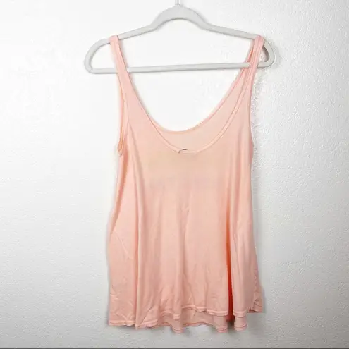 Wildfox  Swim Indiana Mai Tai Tank Top in Light Pink Size Small Cotton Blend