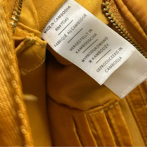 Orange & Gold Over the Shoulder Bag – Front & Back Pockets – Medium Tote Purse