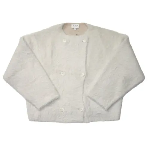 J.Crew NWT  Collection Oversized Double-faced Wool-blend Jacket in Light Bone XS - Image 2