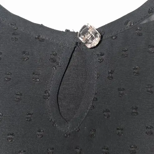 Matilda Jane Women's Dress Medium Nostalgia Charlie Swiss Dot Black Peasant