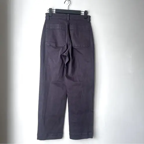 Everlane Shadow Purple Straight Leg Crop High Rise Jeans 00