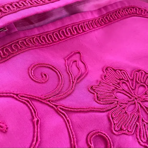 Vintage Constance Saunders Silk Jacket Wrap Skirt Raspberry 10 Pink