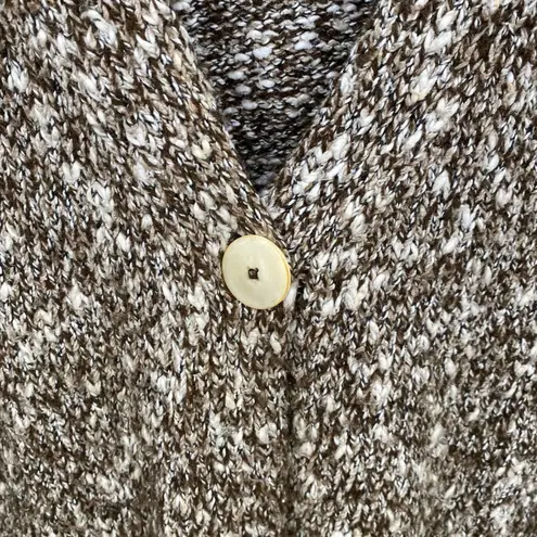 Pure J. Jill Cardigan Sweater Womens Large Brown Acrylic Polyester Blend Pockets