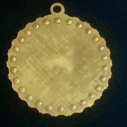 VTG Rare Lion Leo Enamel Rhinestone Pendant | Multicolored Brass Bronze Gold