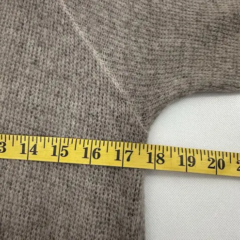 Tempo Paris Temp Paris Sweater Asymmetric Tunic Lace Brown Boho Lagen Witchy Artsy Fairy L