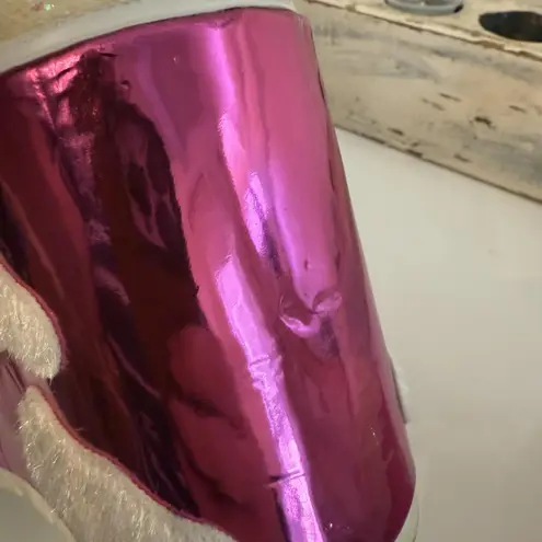 Yru holographic pink cloud qozmo sneaker platforms Size 10 Pink Star Clouds Rave