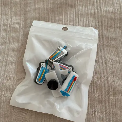 Dutch Bros custom made Shoe Charm Set NWT Blue