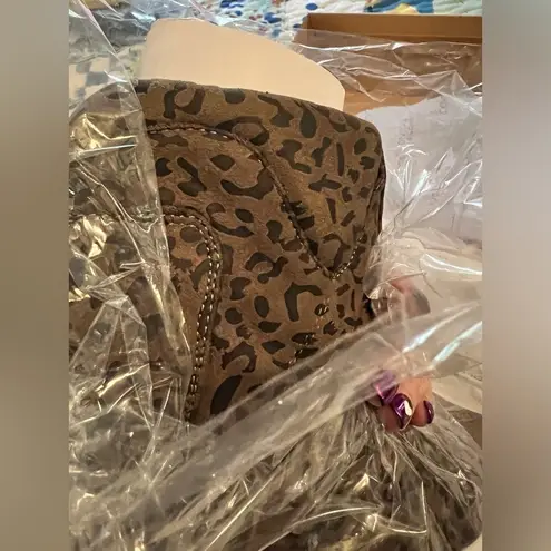 Coconuts by Matisse 7.5 M Long Live Animal Print High-Top Wedge Sneaker Boot