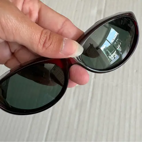 NWOB Cocoons Streamline (s) Black Cherry Polarized Gray sunglasses Red