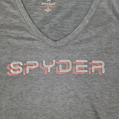 Spyder Active Power B Workout Gym Short Sleeve Stretch Gym Black Size XL