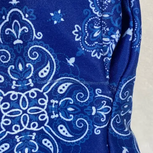 Vintage Vintage Anthony Richards Bandana Print Summer Shift house Dress Mumu S Blue Size 4