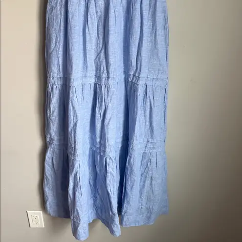 Quince 100% European Linen Tiered Maxi Dress XS