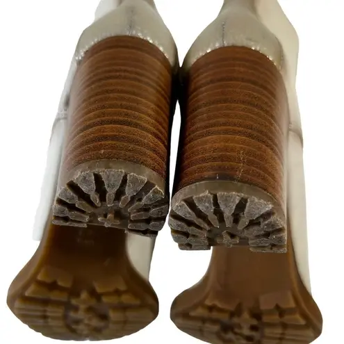 Hispanitas Janeth Cream CapToe Victorian Ankle Boots Size 6