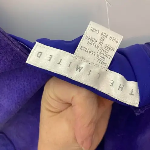 The Limited  Rich Purple Short Suede Skirt 6