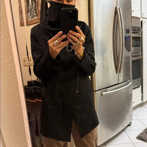 Only True and collection Street Wear line asymmetrical black wool coat