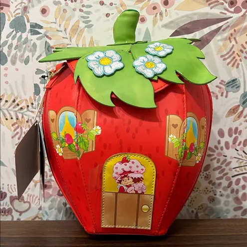 Lounge Fly Strawberry Shortcake Strawberry House Figural Crossbody Bag NWT