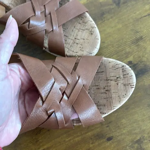 Kork-Ease NWOT Charis Sandal Women's 11 Brown (Terra) Block Heel Almond Toe