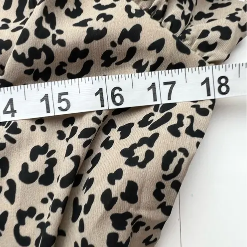 Animal Print Tiered Ruffled Maxi Dress Large Unleash Your Inner Glam