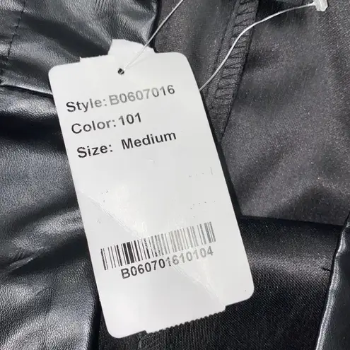 Suzanne Betro black faux leather pants size medium new with tags
