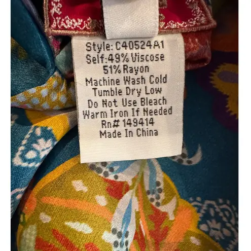 Johnny Was Lapham Ryder Reversible Coat Size Small