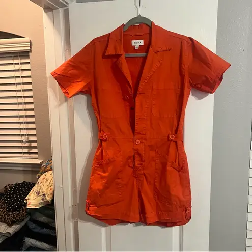 Pistola : Parker Romper in Blood Orange