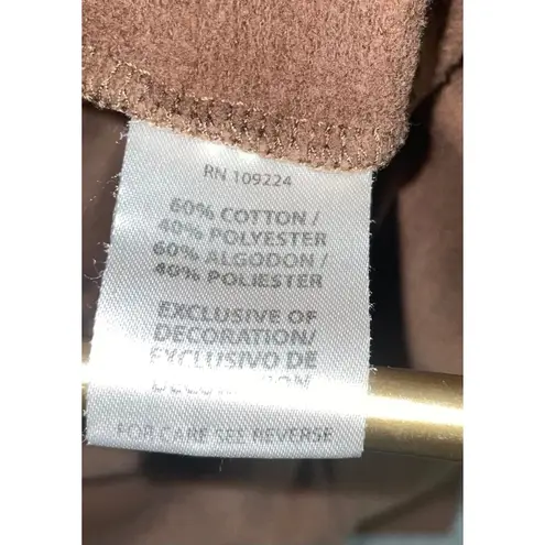 Vintage Grandma Teacher Sunflower Sweater Women XL Embroidered Embellished Daisy Brown