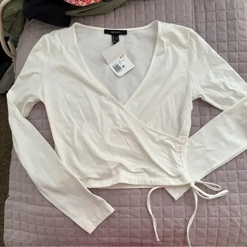 Forever 21  Long Sleeve Crop Top