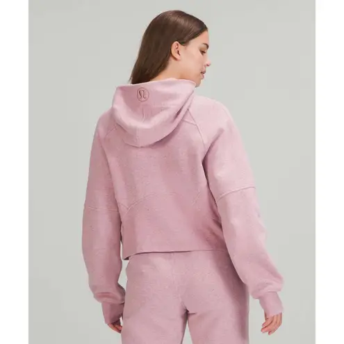 Lululemon Scuba Oversized Half-Zip Hoodie Heathered Pink Taupe XS/S