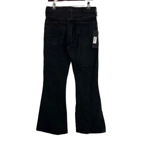 Edwin Flared Jean Black Five Pockets Button Fly Chrissy Jeans Womens Size 28 New