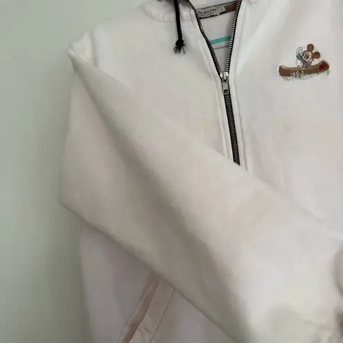 VTG Donaldson Disney Women Sz:S Embroidered Canada Mickey Mouse Full Zip Hoodie. Pink