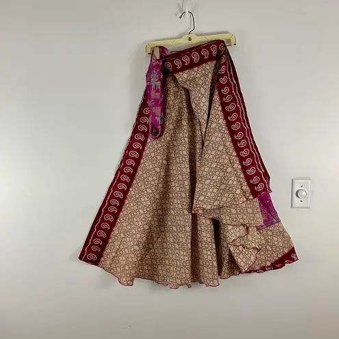 Boutique Reversible Maxi Wrap Skirt BINW205