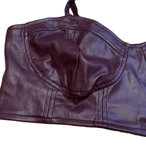 Future Collective with Reese Blutstein Women's Faux Leather Top