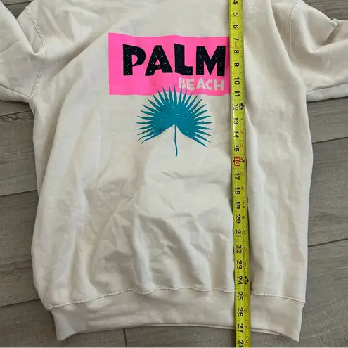 Alla Berman Palm Beach Boyfriend Sweatshirt Tan S