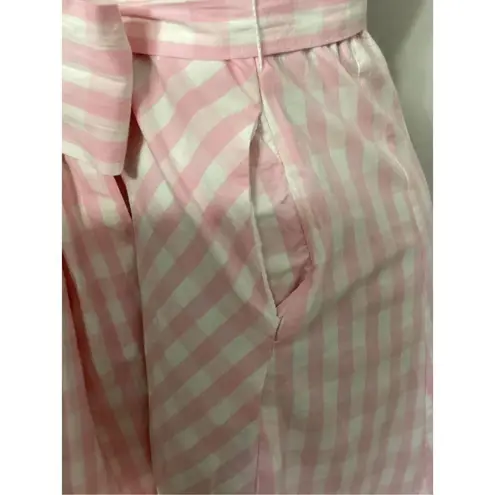 Boston Proper New. pink gingham check dress. S/4. Retail $149