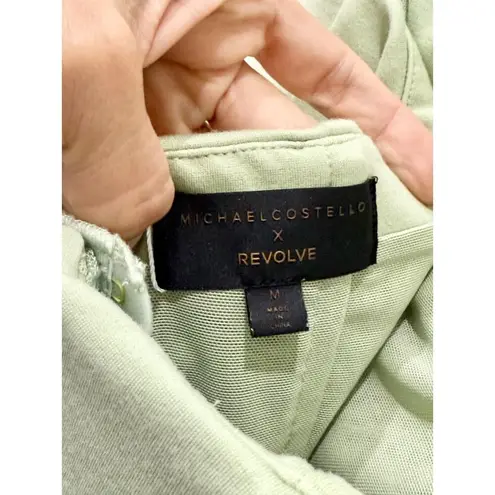 Michael Costello x Revolve Briggs Strapless Long Dress Sage Women's Size Medium Green